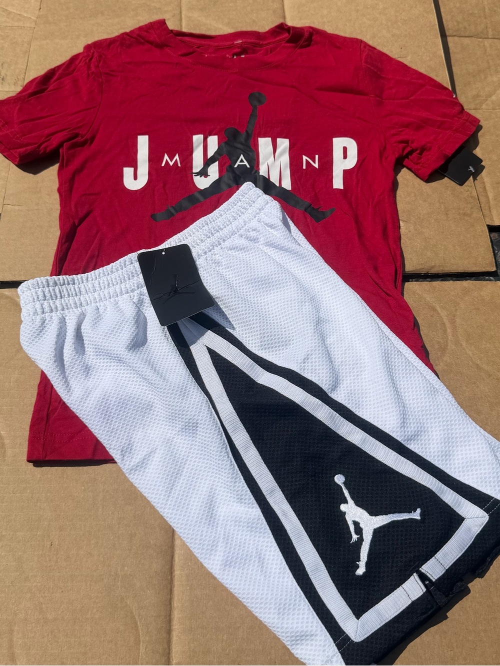 Jordan Boys Youth 2pc Short Set - Small
